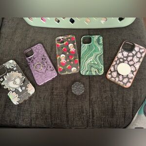 5 iPhone 14/15 phone cases and pop socket